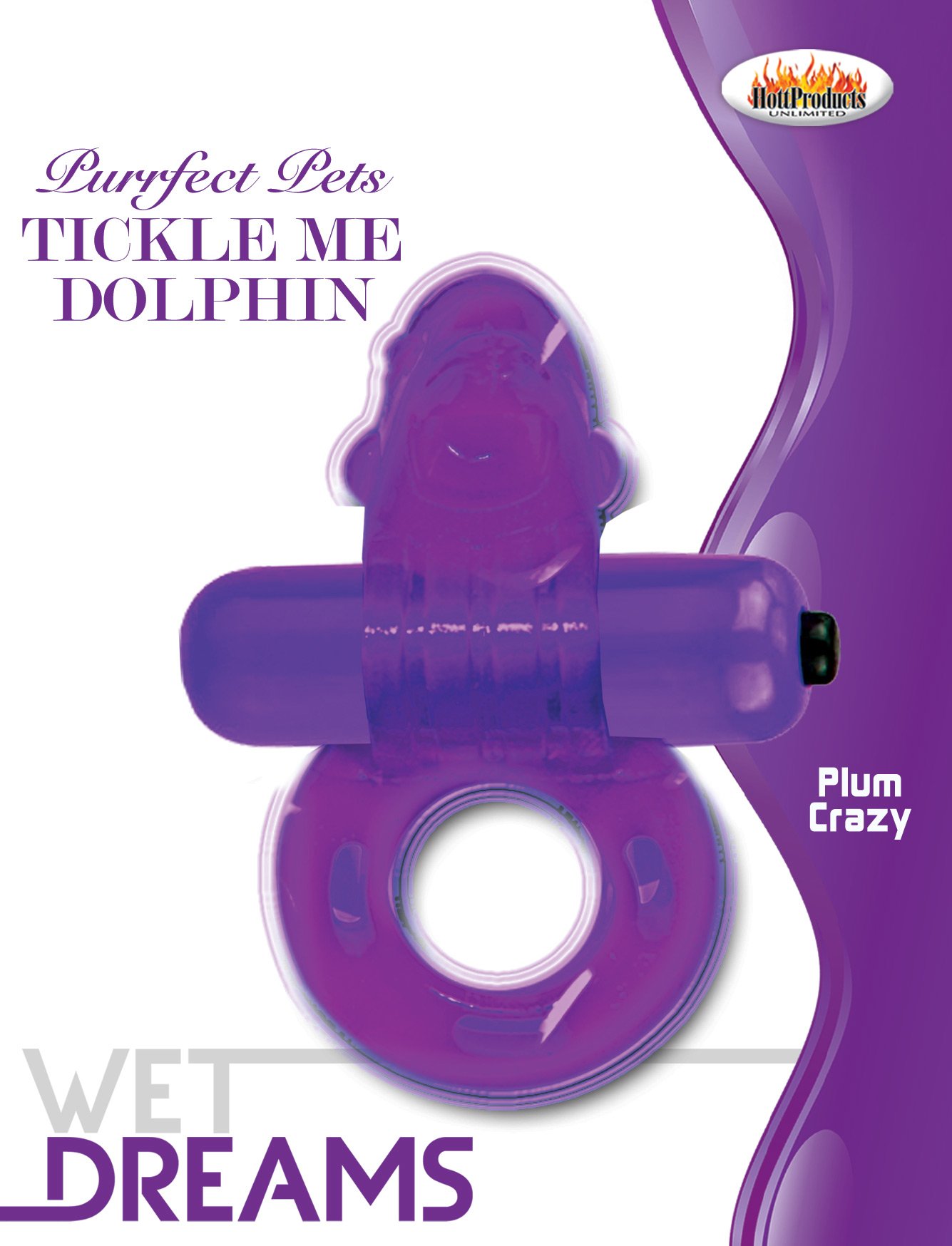 purrfect-pet-tickle-me-dolphin-purple Purrfect Pet Tickle Me Dolphin - Purple - Image 1