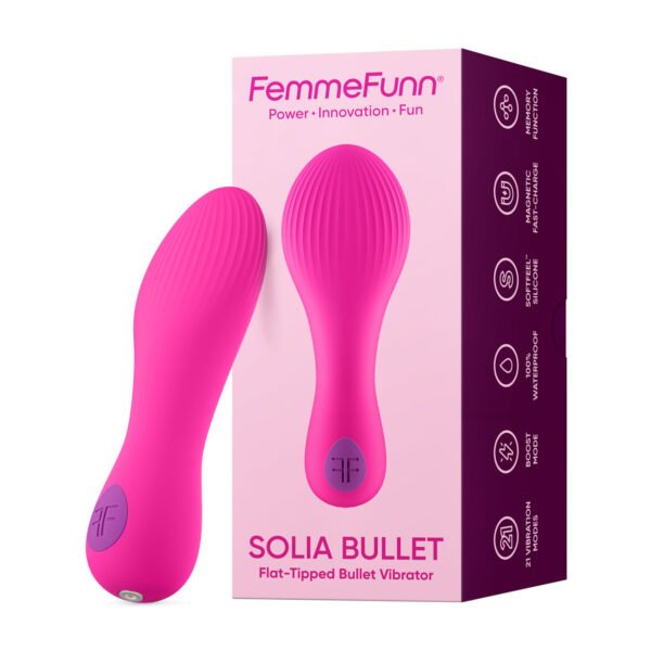 Solia Bullet Flat Tipped Vibrator - Pink