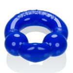 Ultraballs 2- Piece Cockring Set - Black & Police Blue - Image 2