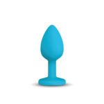 Gemma Clear Iridescent Gem Teal Silicone Plug - L - Image 8