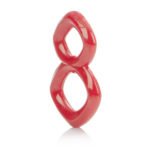Crazy 8 Ring Red Dual Support Cock Ring - Image 2