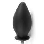 Anal Fantasy Collection Inflatable Silicone Plug - Black