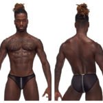 Landing Strip Bikini Brief - Small - Black