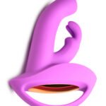 10x Come Hither Rocket Silicone Vibrator - Purple