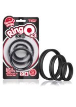 RingO Pro X3 Black Cock Ring – 3-Pack, Body-Safe Silicone - Image 4