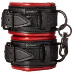 Saffron Cuffs Wrist Restraints – Red Vegan Leather - Image 3