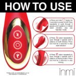 Rabbit Flick Rechargeable Silicone Rabbit Vibrator – Red - Image 3