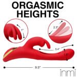 Rabbit Flick Rechargeable Silicone Rabbit Vibrator – Red - Image 6