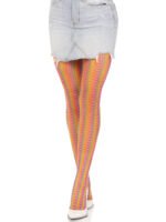 Rainbow Crochet Net Tights – One Size – Multicolor - Image 5