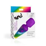Rainbow Mini Wand Rechargeable Vibrator – Multicolor - Image 3