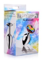 Rainbow Prism Gem Anal Plug – Small, Nickel-Free Aluminum Alloy, Multicolor - Image 2