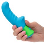 Rave Ridged-G Rechargeable Vibrating G-Spot Vibrator – Blue - Image 4