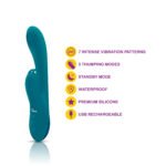 Razzle Thumping Rabbit Vibrator – Ocean Blue - Image 4