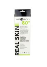 Real Skin 8" Dual Layer Dildo - Dark Brown - Image 3