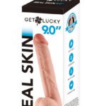 Real Skin 9" Dual Layer Dildo - Beige