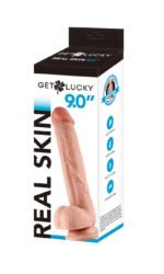 Real Skin 9" Dual Layer Dildo - Beige
