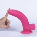 Real Skin Mr. Pink 7.5" Dual Layer Dildo