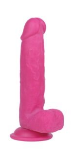 Real Skin Mr. Pink 7.5" Dual Layer Dildo - Image 5