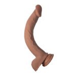 Realcocks Dual Layered 11" Bendable Dong – Brown - Image 3