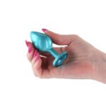 Rear Assets Iridescent Teal Anal Plug – Medium - Image 4