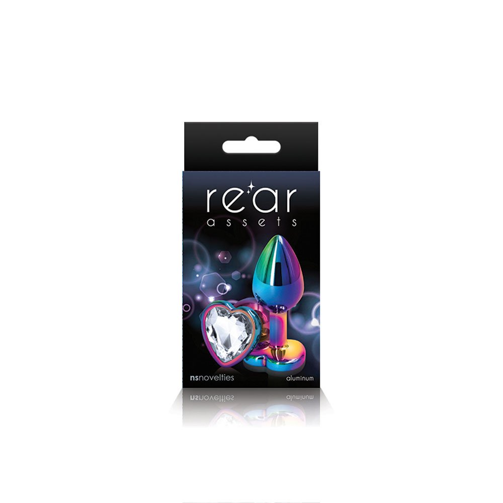 rear-assets-multicolor-heart-small-clear Rear Assets - Multicolor Heart - Small - Clear - Image 1