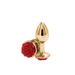 Rear Assets Rose Small Anal Plug – Red - Image 2