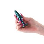 Rear Assets Tapered Medium Anal Plug – Rainbow Multicolor - Image 4