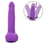 Rechargeable Gyrating and Thrusting Silicone Studs - Purple - Image 5
