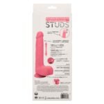 Rechargeable Rumbling and Thrusting Silicone Studs – Pink - Image 3