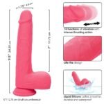 Rechargeable Rumbling and Thrusting Silicone Studs – Pink - Image 4