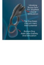 Red Dot Vibrating Cock Ring V1 With Remote - Black/red - Image 3