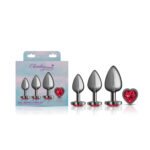Red Heart Gem Anal Trainer Kit - Gunmetal - Image 5