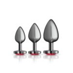 Red Heart Gem Anal Trainer Kit - Gunmetal - Image 6