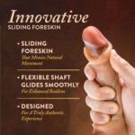 Renaissance - Davinci - 8 Inch Sliding Foreskin Dildo With Squeezable Balls - Tan - Image 3