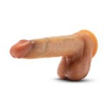 Renaissance - Davinci - 8 Inch Sliding Foreskin Dildo With Squeezable Balls - Tan - Image 7