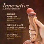 Renaissance - Raphael - 9.5 Inch Sliding Foreskin Dildo With Squeezable Balls - Tan - Image 2