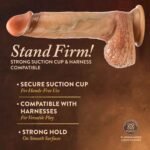 Renaissance - Raphael - 9.5 Inch Sliding Foreskin Dildo With Squeezable Balls - Tan - Image 4