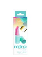 Retro Rechargeable Bullet Vibrator – Turquoise - Image 2