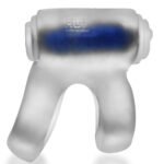 Revhammer Clear Ice Vibrating Cock Ring with Shaft Ring – Clear - Image 4