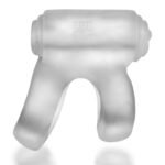 Revhammer Clear Ice Vibrating Cock Ring with Shaft Ring – Clear - Image 6