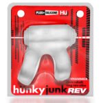 Revhammer Clear Ice Vibrating Cock Ring with Shaft Ring – Clear - Image 8