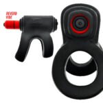 Revhammer Tar Ice Vibrating Cock Ring – Black - Image 5