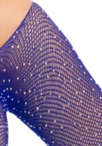 Rhinestone Snap Crotch Bodysuit - One Size - Royal Blue - Image 3