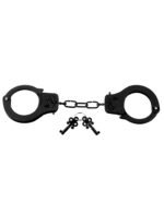 Fetish Fantasy Series Designer Metal Handcuffs – Black - Image 4