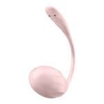 Satisfyer Ribbed Petal Connect App-Controlled Rechargeable Vibrator – Rose - Image 5