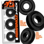 Rimringz Multi-Size 3-Pack Cock Ring – Black - Image 2