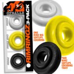 Rimringz Multi-Size 3-Pack Cock Ring – Black - Image 2