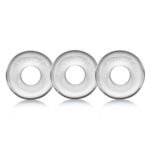 Ringer 3-Pack Do-Nut-1 Cock Ring – Clear - Image 3