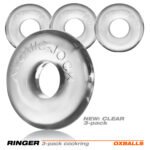 Ringer 3-Pack Do-Nut-1 Cock Ring – Clear - Image 4