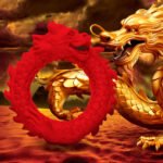 Rise of the Dragon Silicone Cock Ring - Red - Image 4